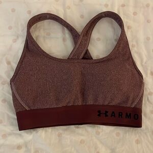 Under Armour Purple Mid Crossback Compression Sports Bra size XS